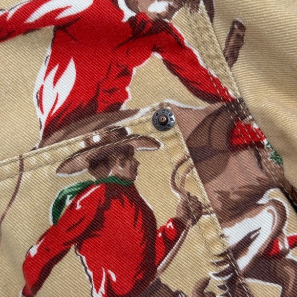 Ralph Lauren Beige Western cowboy Print Jacket - Picture 9 of 11